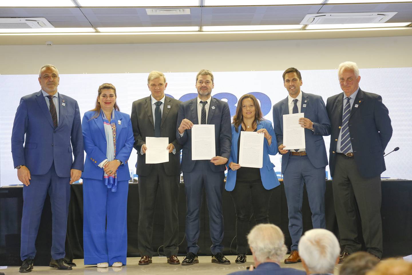 Ex ministra de Deportes, Alexandra Benado, presenta la Corporación Juntos 2030, noviembre de 2022. Foto: www.gob.cl Ex ministra Alexandra Benado