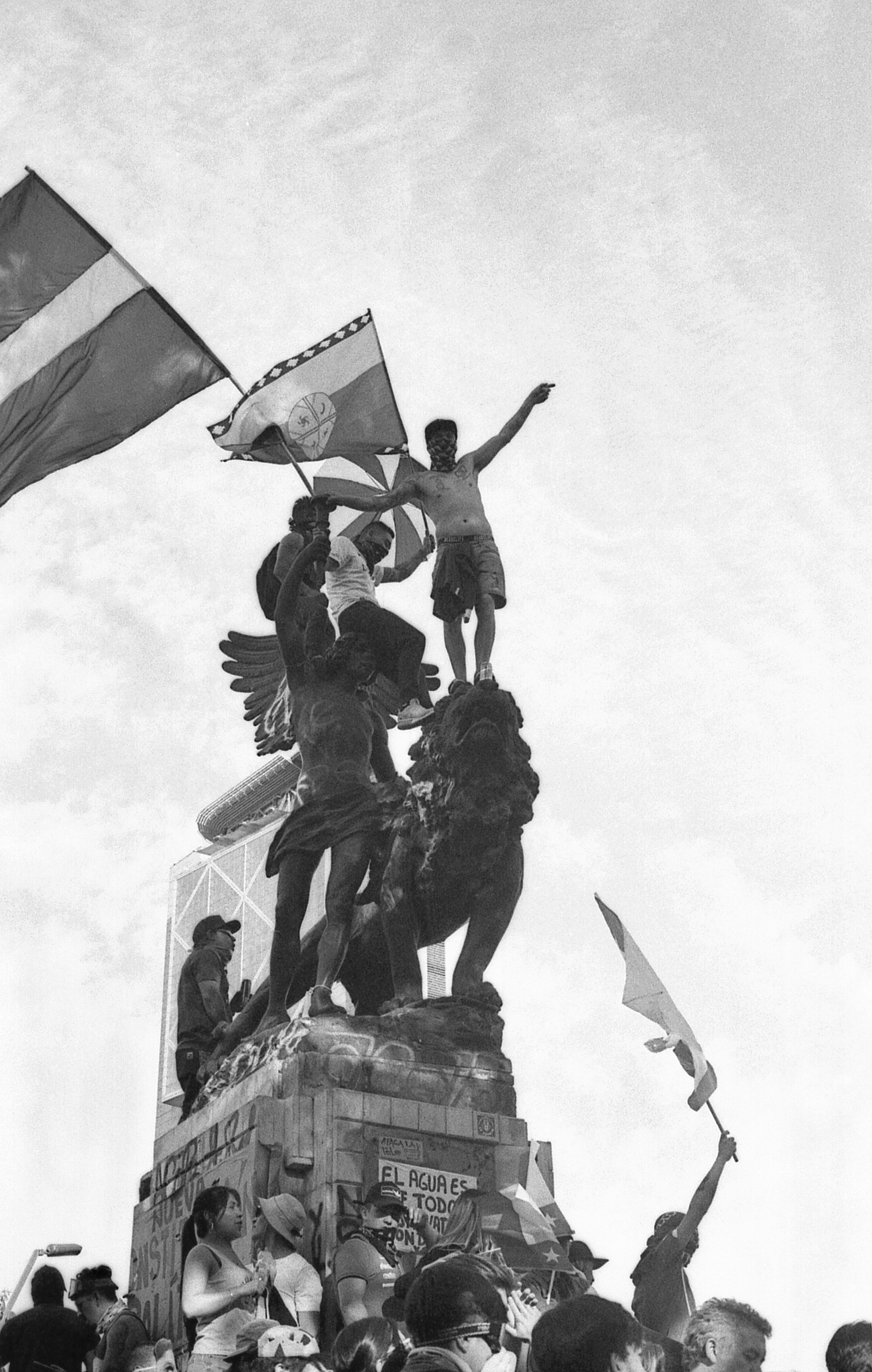 Plaza Italia, noviembre 2019. Plaza Italia, noviembre 2019.