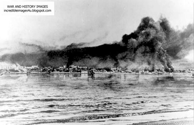 Vista de Stalingrado desde la ribera oriental del Volga, 1942. Vista de Stalingrado desde la ribera oriental del Volga, 1942.
