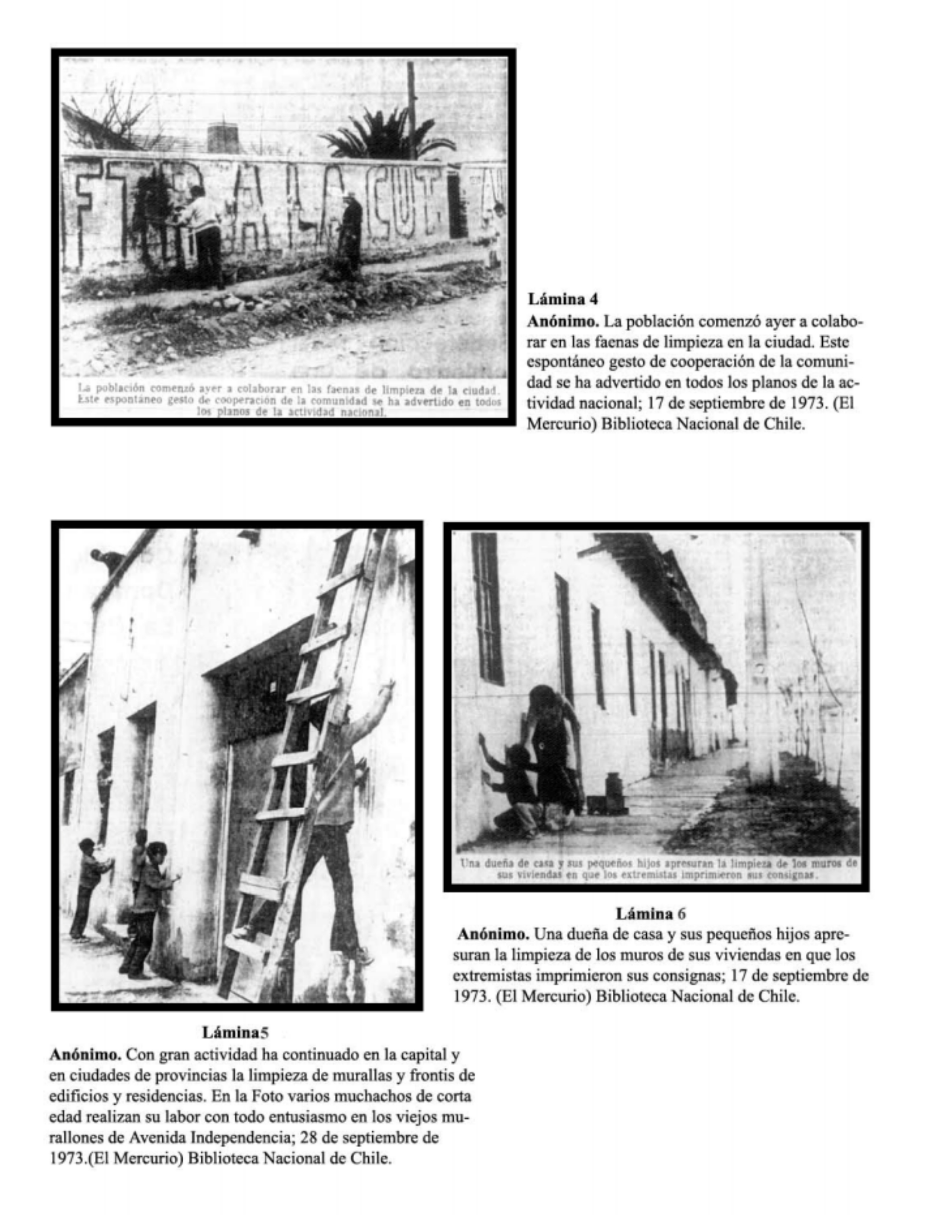 Imagen tomada del artículo académico de Lorena Berrios, “En busca de un nuevo rostro: fotografías de un discurso dictatorial. Chile, 1973-1976” Imagen tomada del artículo académico de Lorena Berrios, “En busca de un nuevo rostro: fotografías de un discurso dictatorial. Chile, 1973-1976”