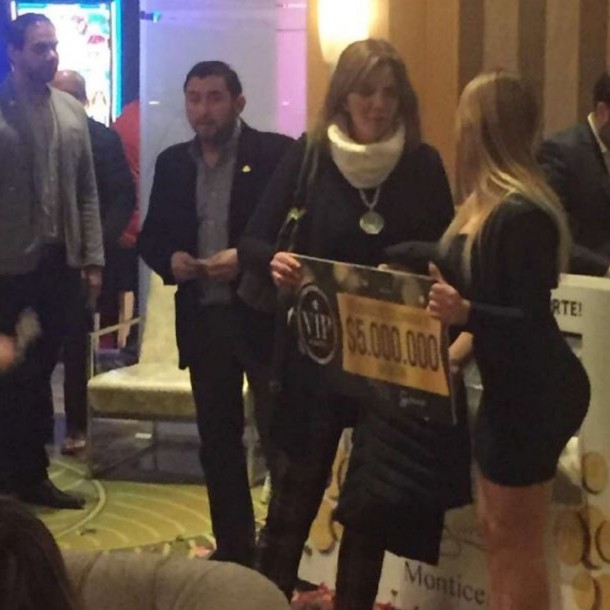 María González Yutronic en el casino.