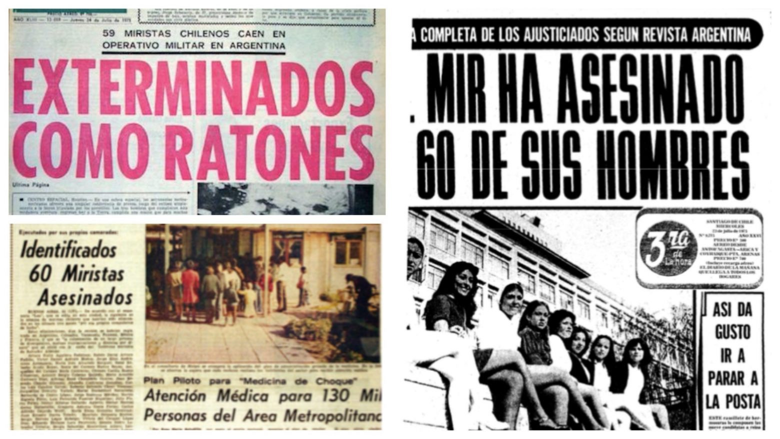 Algunas portadas a propósito de la Operación Colombo. Algunas portadas a propósito de la Operación Colombo.