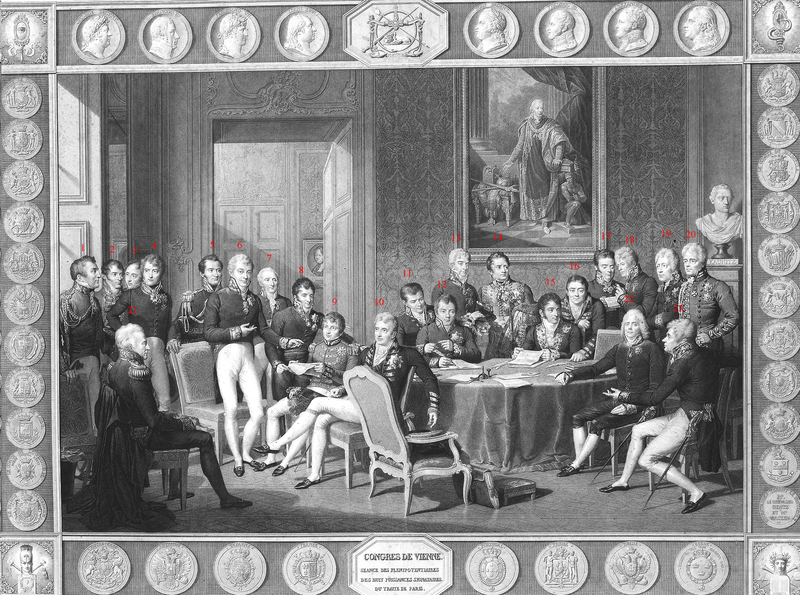El Congreso de Viena, por Jean-Baptiste Isabey. El Congreso de Viena, por Jean-Baptiste Isabey.