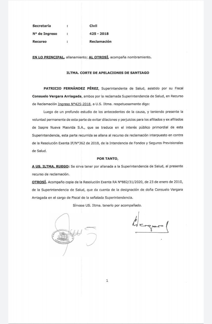 Allanamiento de la Superintendecia de Salud Allanamiento de la Superintendecia de Salud