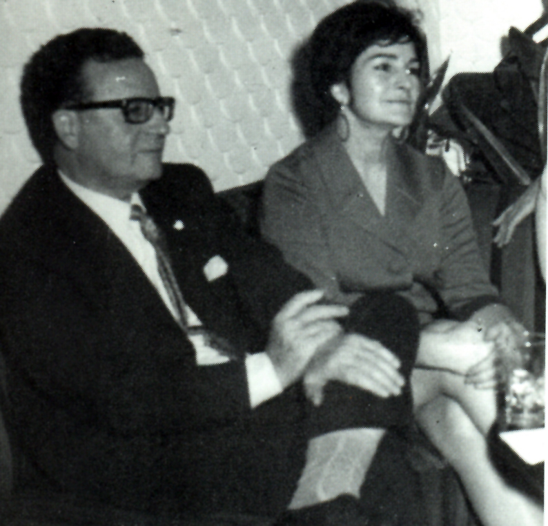 Allende e Inés Moreno en 1966. Archivo de Eduardo Labarca