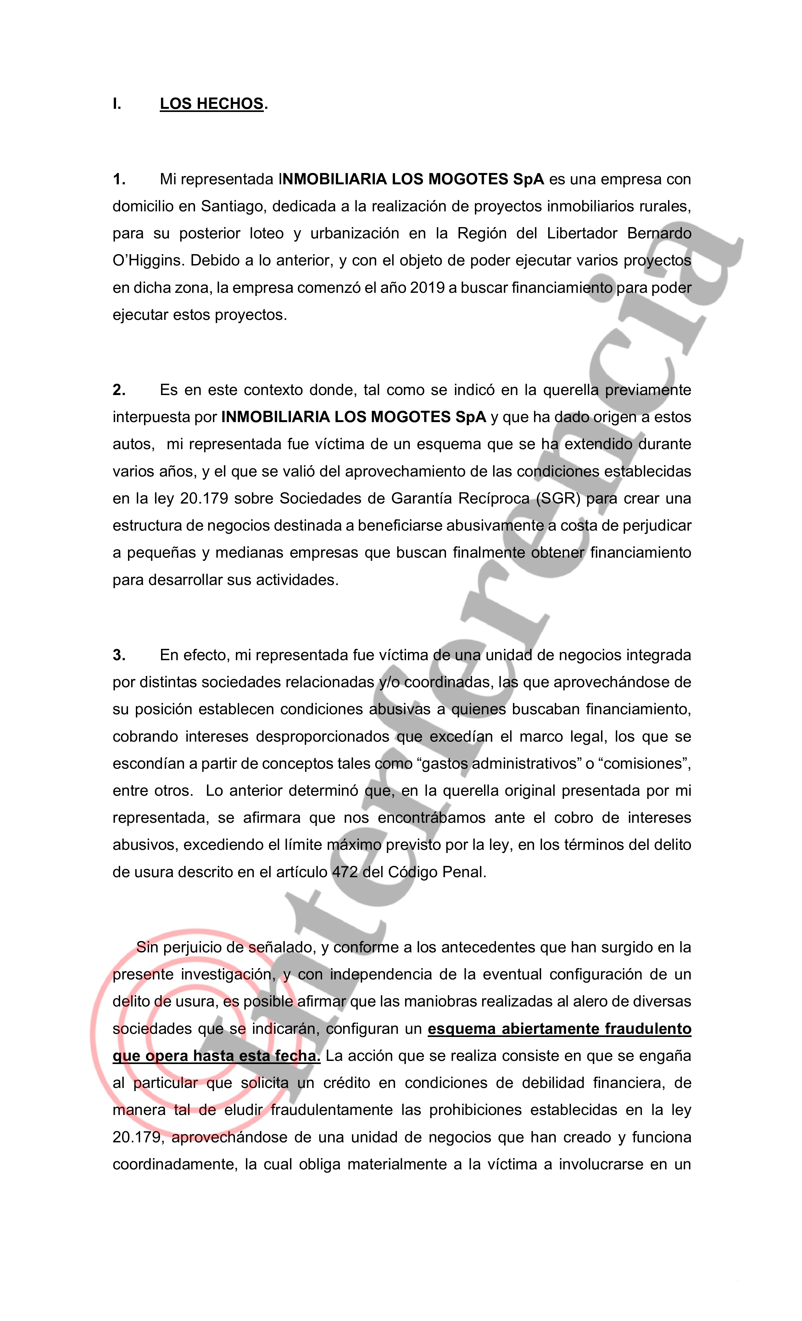 Lee la ampliación de querella contra MásAval completa al final del artículo.