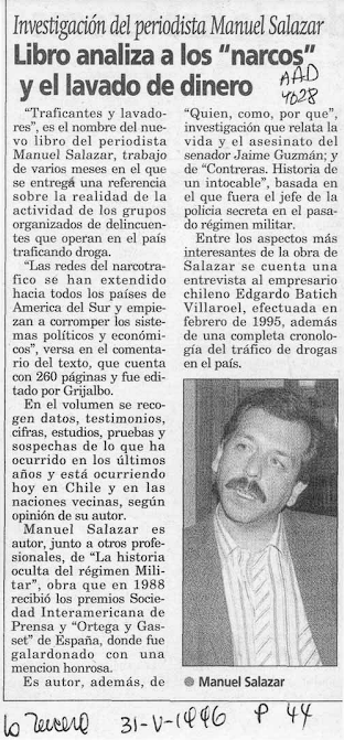 Artículo Manuel Salazar Salvo archivo