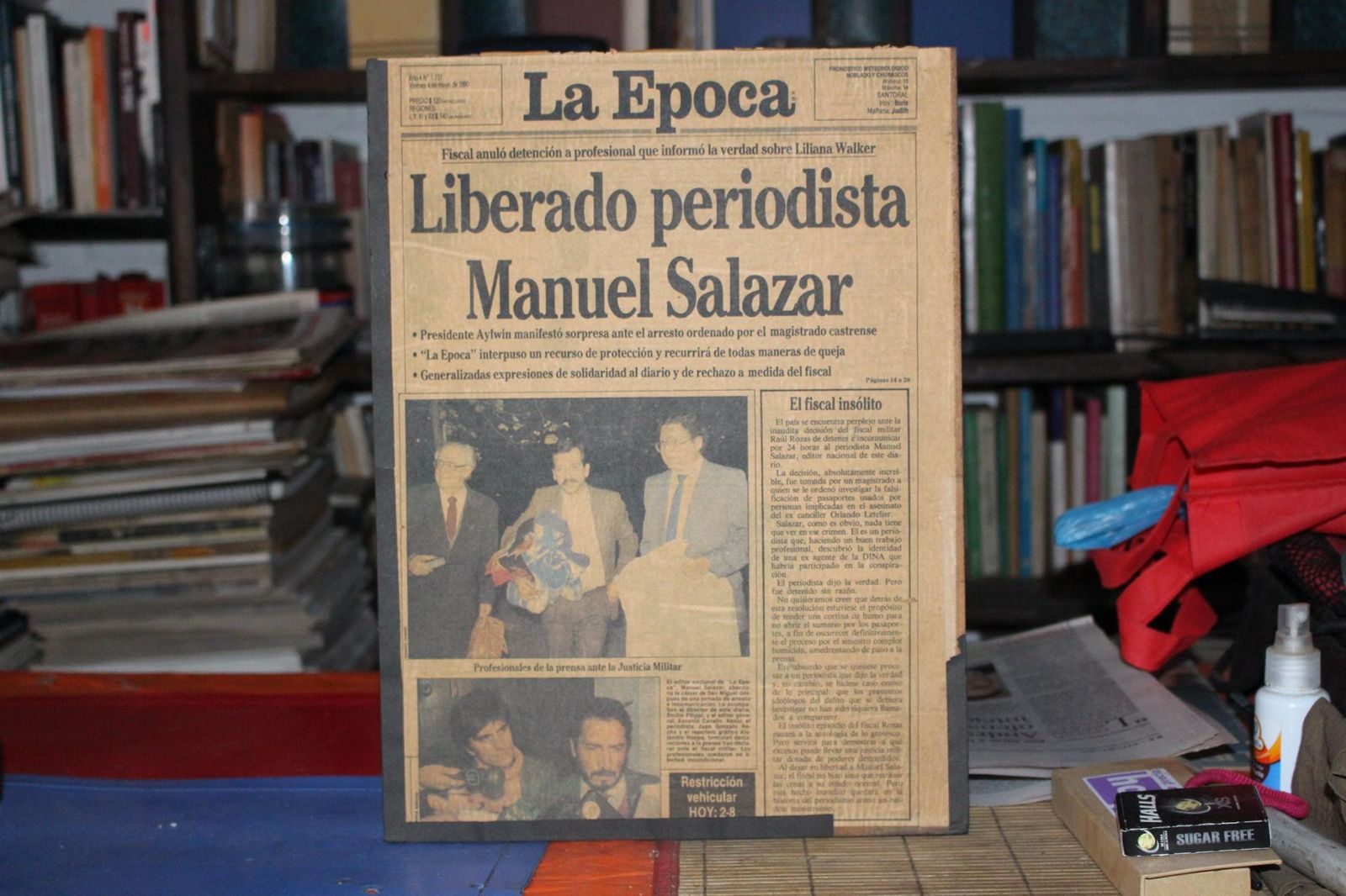 Archivo portada La Época. Fuente: Facebook Manuel Salazar Salvo