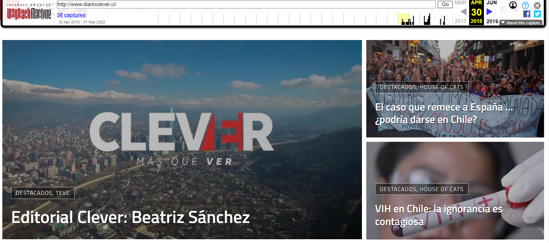 Aún es posible consultar Clever a través de herramientas digitales como WayBackMachine Aún es posible consultar Clever a través de herramientas digitales como WayBackMachine.