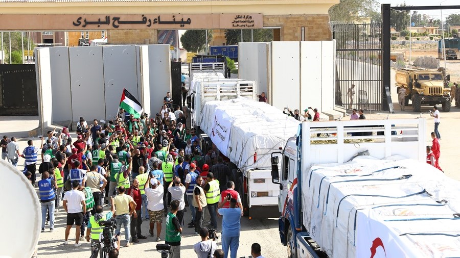 Ayuda humanitaria para Gaza.