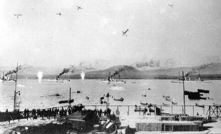 Bombardeo en Coquimbo.
