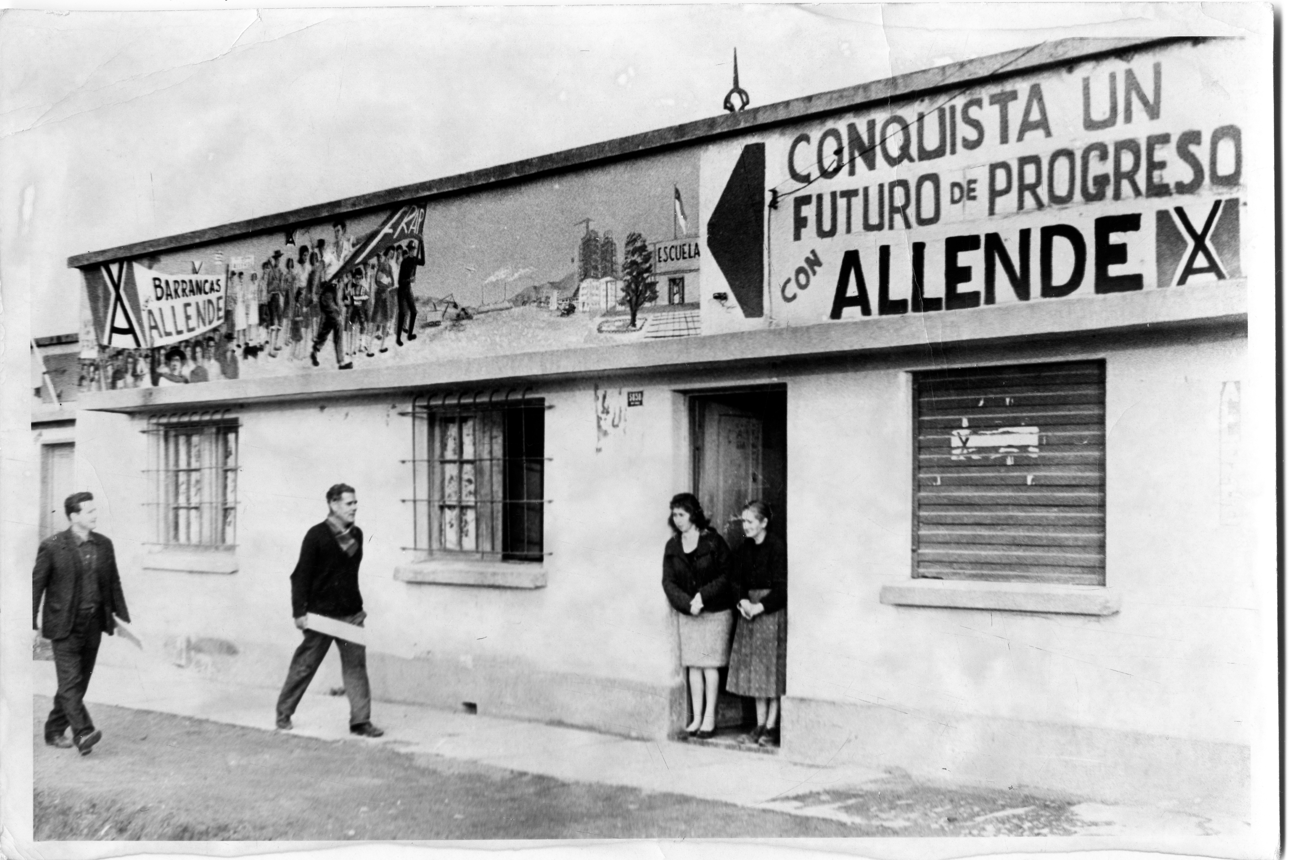 Foto de la campaña de Allende. Foto de la campaña de Allende.