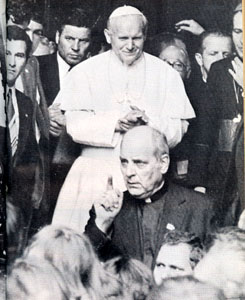 Paul Marcinkus y Juan Pablo II