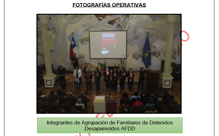 Imagen tomada durante el acto en la Universidad de Chile. Foto: Interferencia