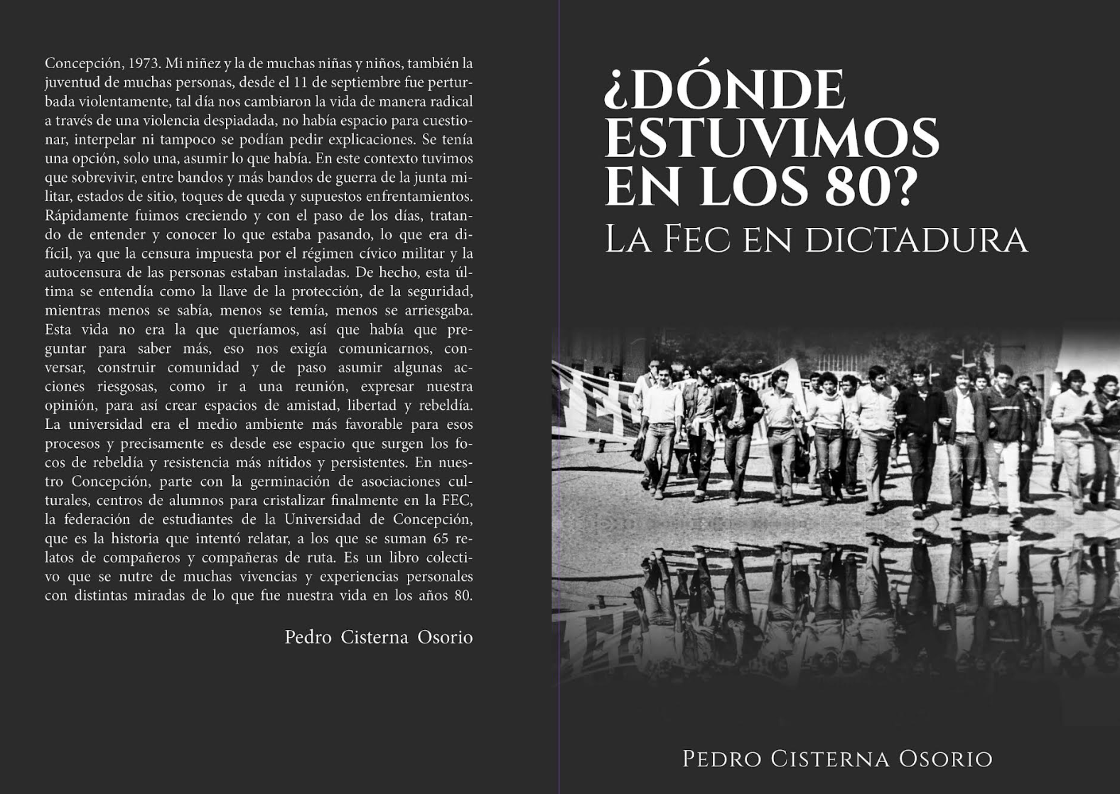 Portada y contraportada del libro. 