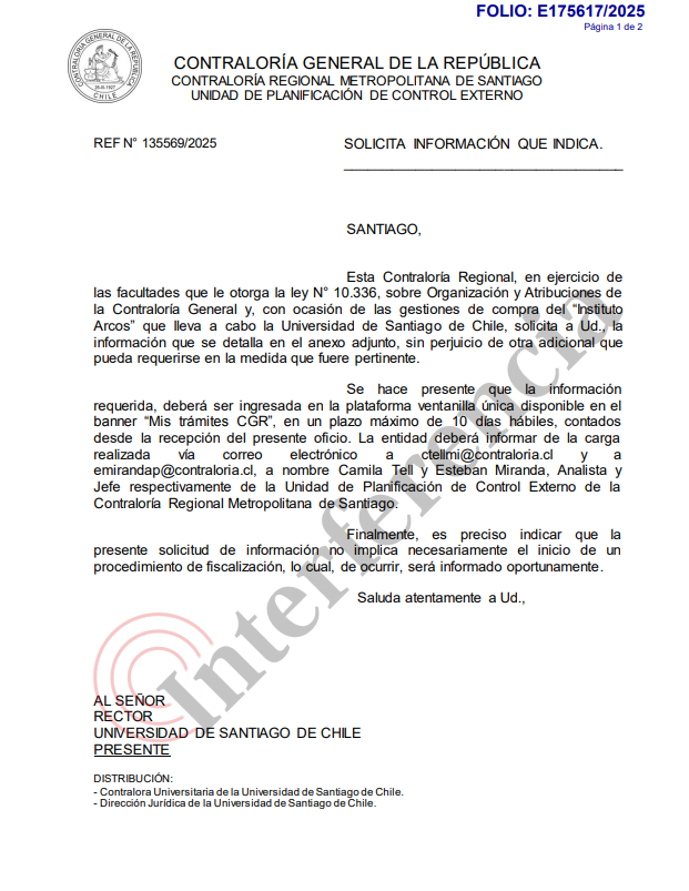 CGR solcita información por compraventa de Instituto Arcos.