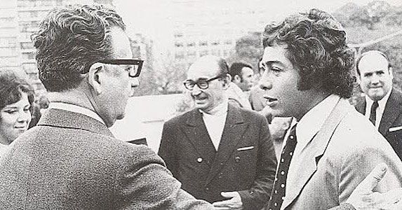 Caszely con el Presidente Salvador Allende