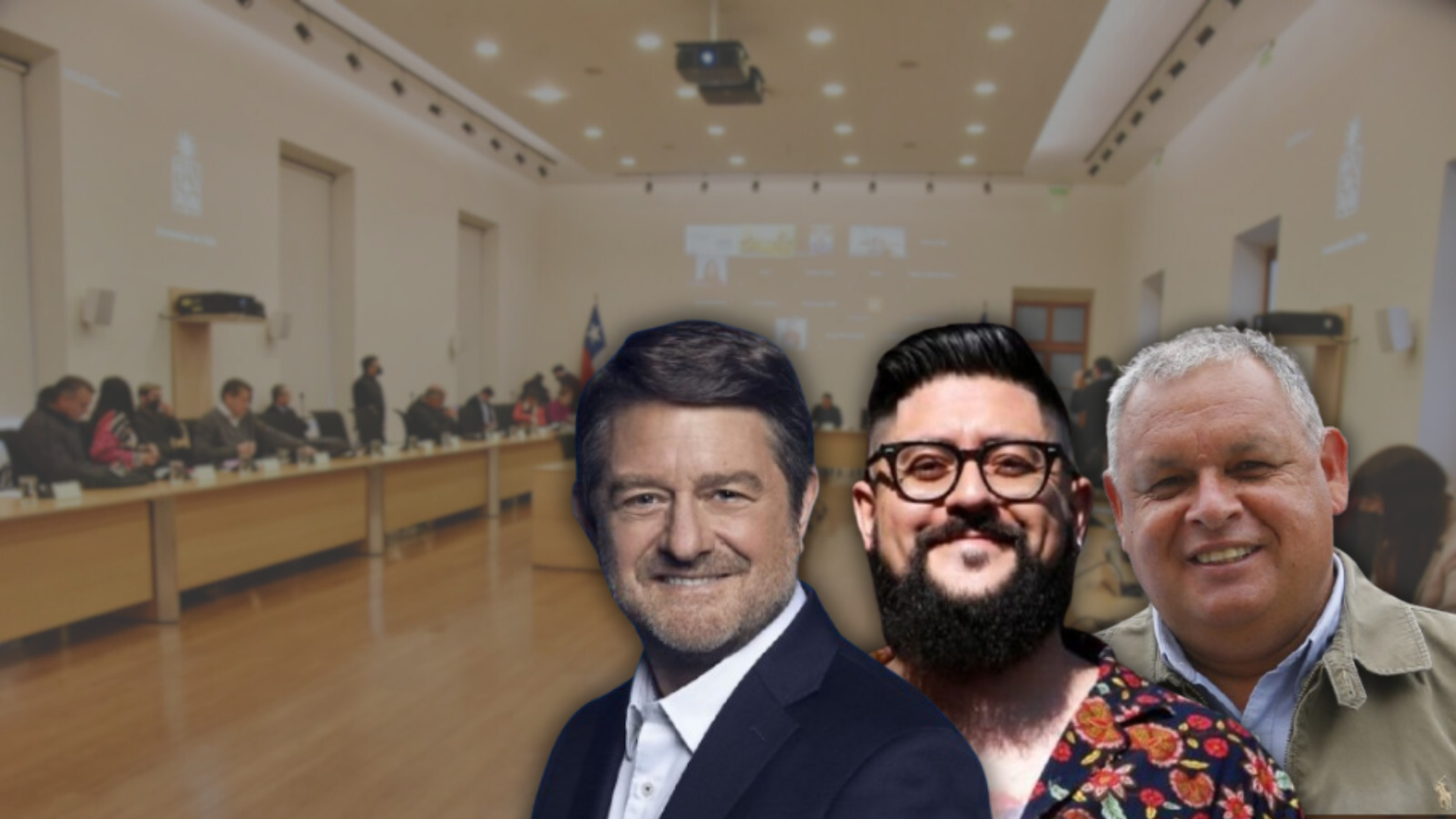 Claudio Orrego, Francisco Orrego y Rodrigo Mundaca. Claudio Orrego, Francisco Orrego y Rodrigo Mundaca.