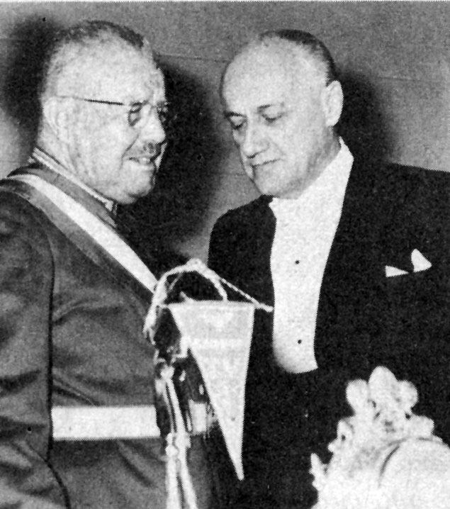 Jorge Alessandri con Carlos Ibáñez del Campo Jorge Alessandri con Carlos Ibáñez del Campo