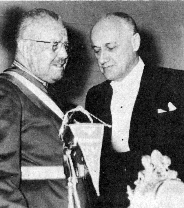 Jorge Alessandri con Carlos Ibáñez del Campo