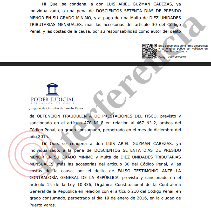 Condena asesor del diputado Lilayú (UDI), Ariel Guzmán. Condena asesor del diputado Lilayú (UDI), Ariel Guzmán.
