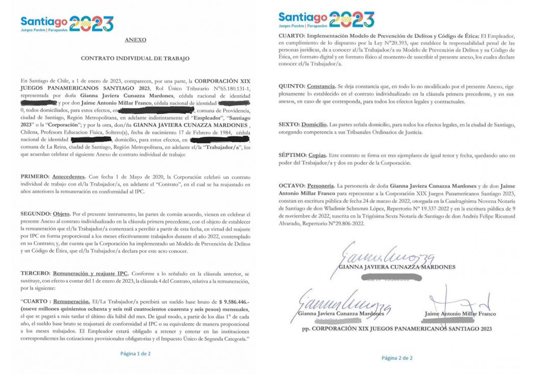 Anexo contrato Cunazza publicado por El Ágora.