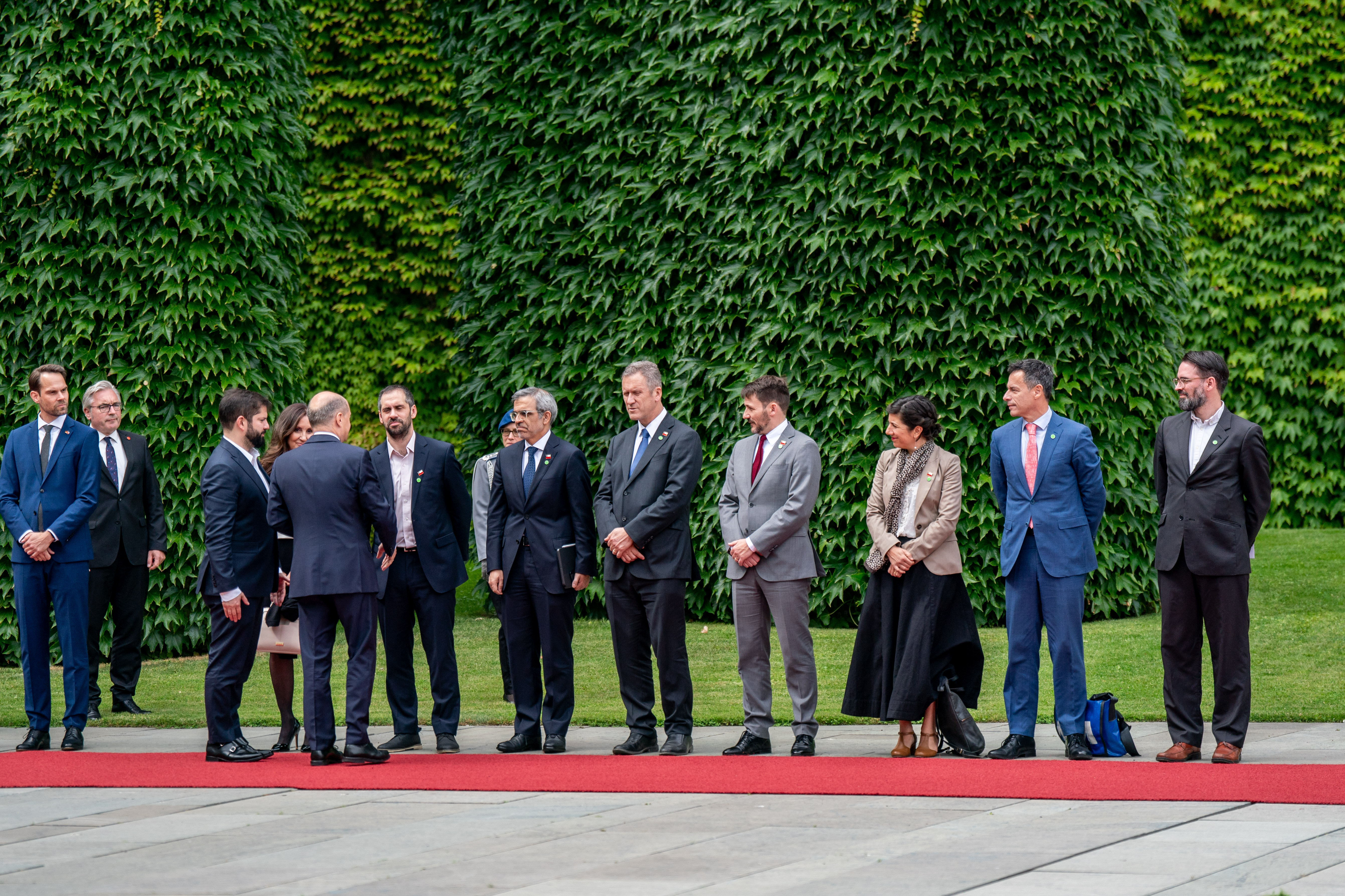 Delegación presidencial. Foto: Prensa Presidencia. Delegación presidencial.