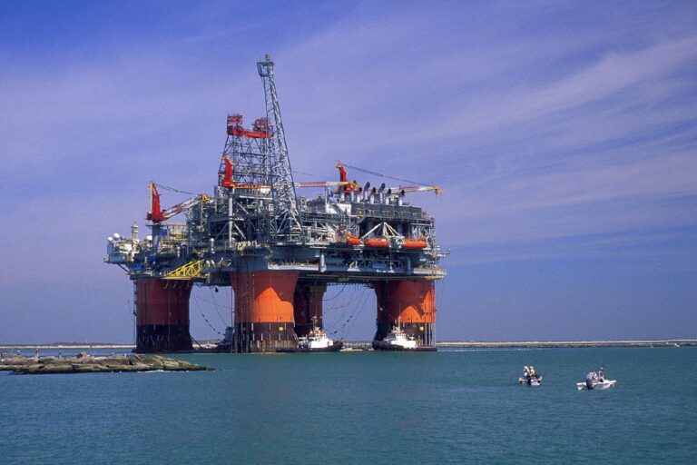 Plataforma de la petrolera mexicana Pemex en el mar. Foto: Gobierno de México