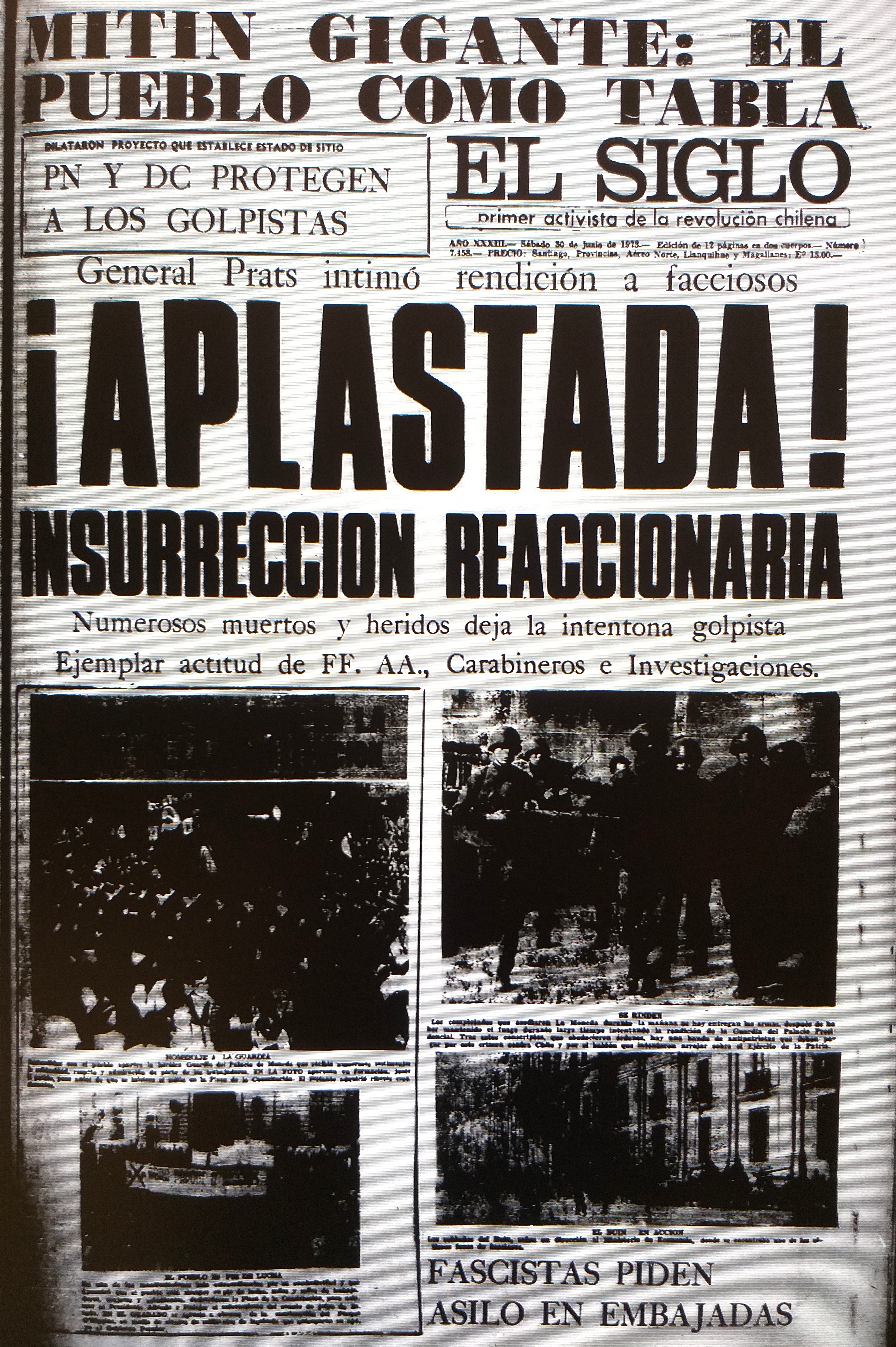 El Siglo 30 de junio. El Siglo 30 de junio