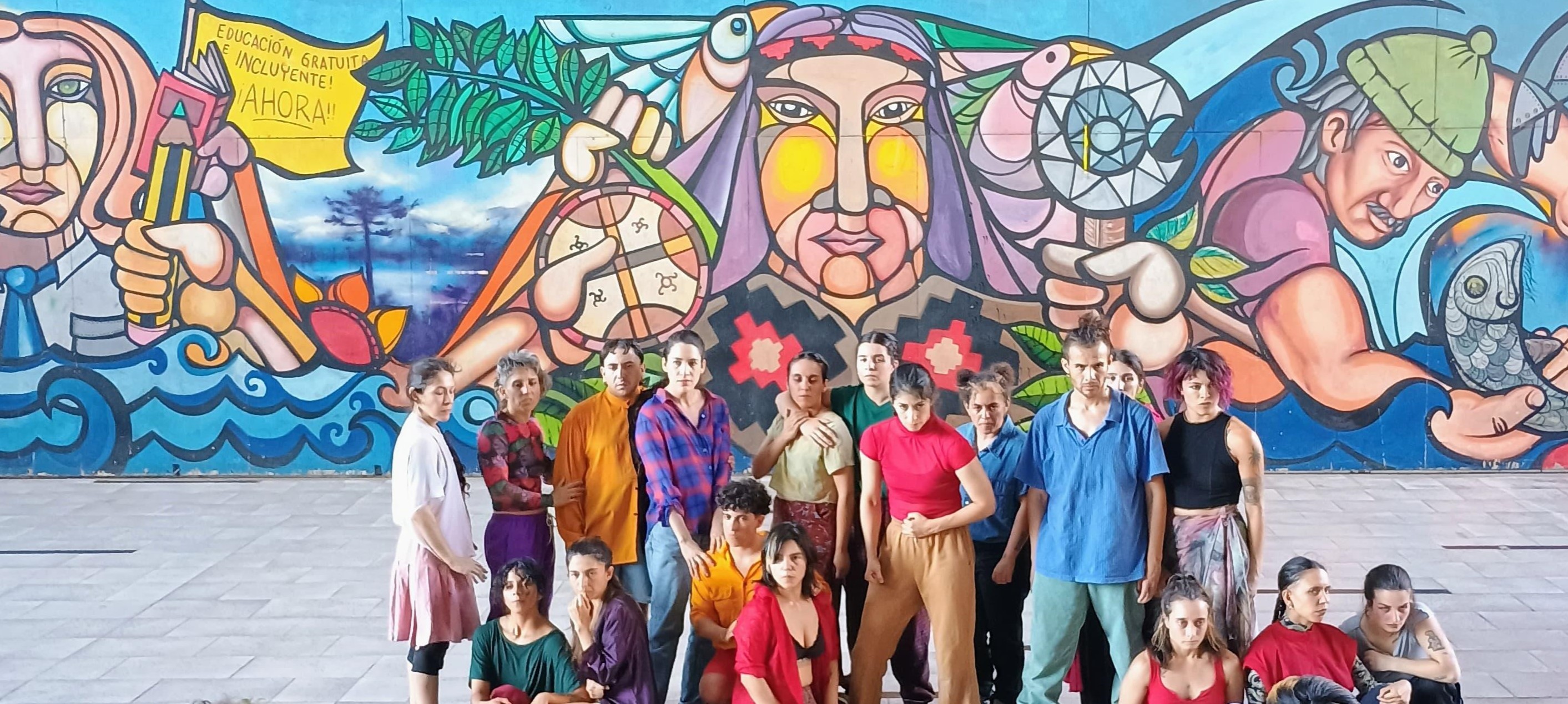 Elenco y muestra de los particiipantes de la residencia de Macuacua
