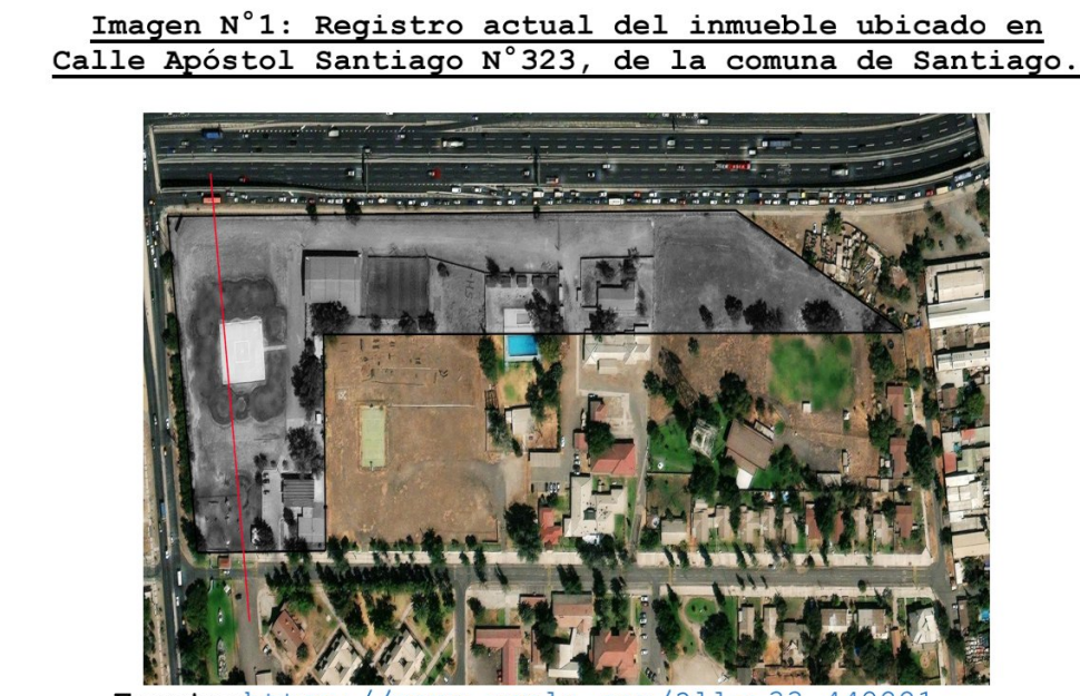 En gris, el terreno solicitado por el comité de vivienda por un Santiago Multicolor. En gris, el terreno solicitado por el comité de vivienda por un Santiago Multicolor.