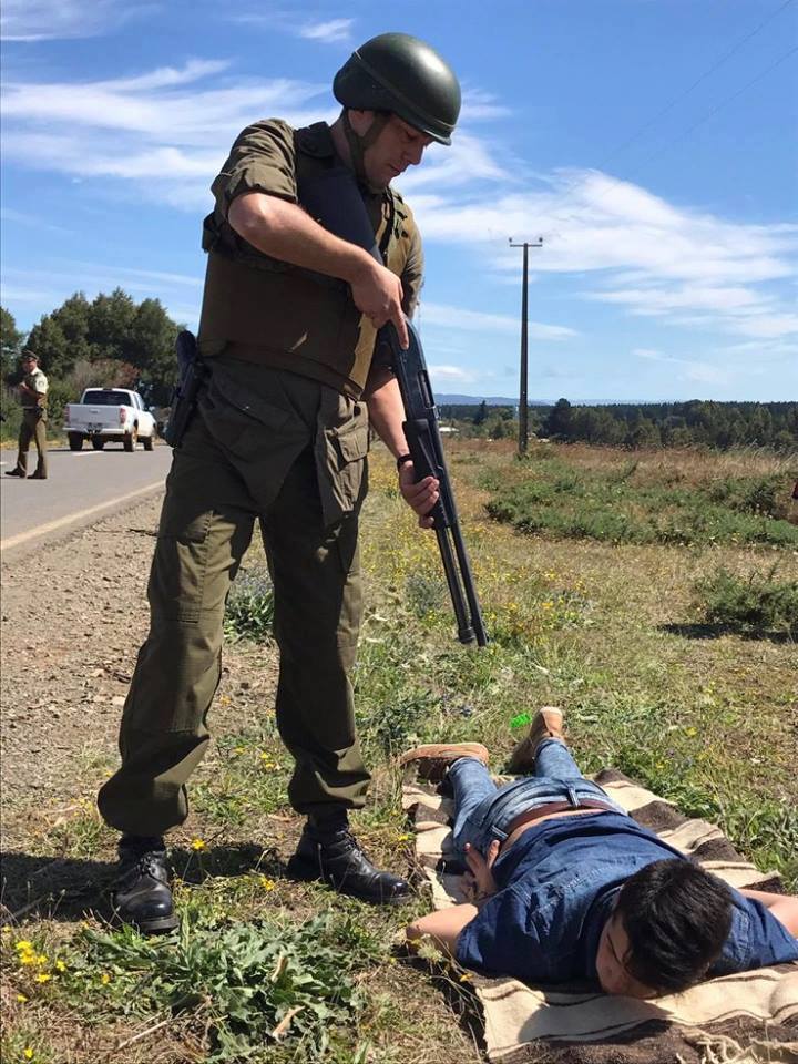 Reconstitución de escena del momento en el que le dispararon a Brandon Reconstitución de escena del momento en el que le dispararon a Brandon