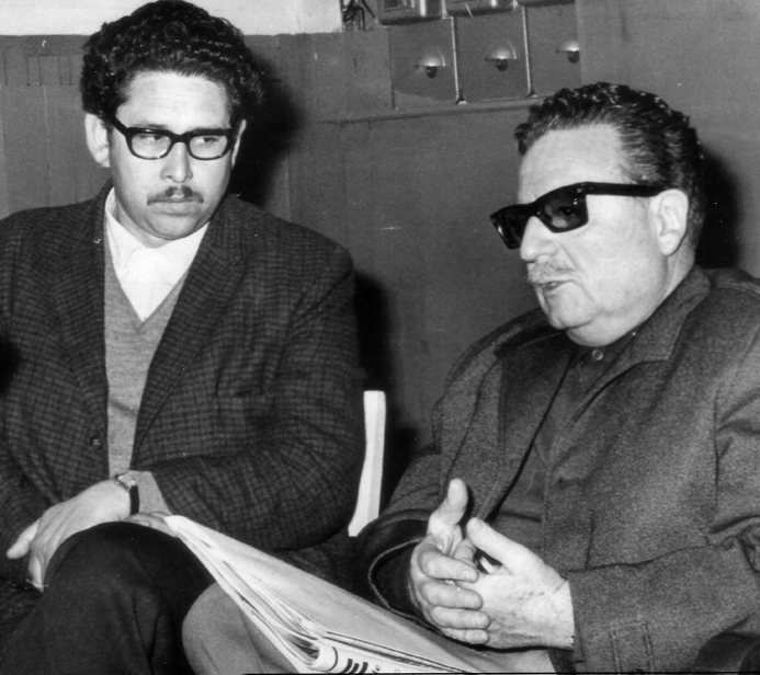 Exequiel Ponce V. junto a Salvador Allende.