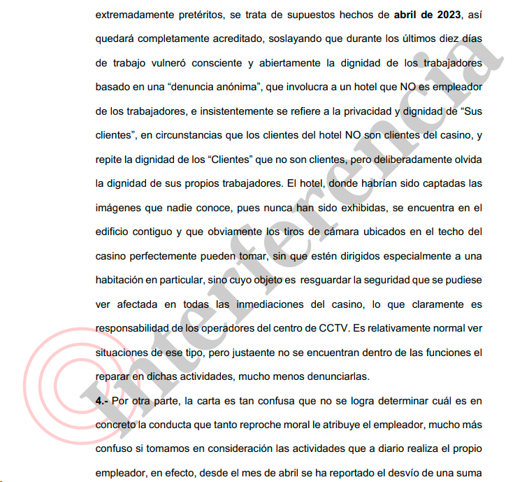 Extracto demanda tutela laboral de exoperadores de CCTV contra Casino MDS. Extracto demanda tutela laboral de exoperadores de CCTV contra Casino MDS.