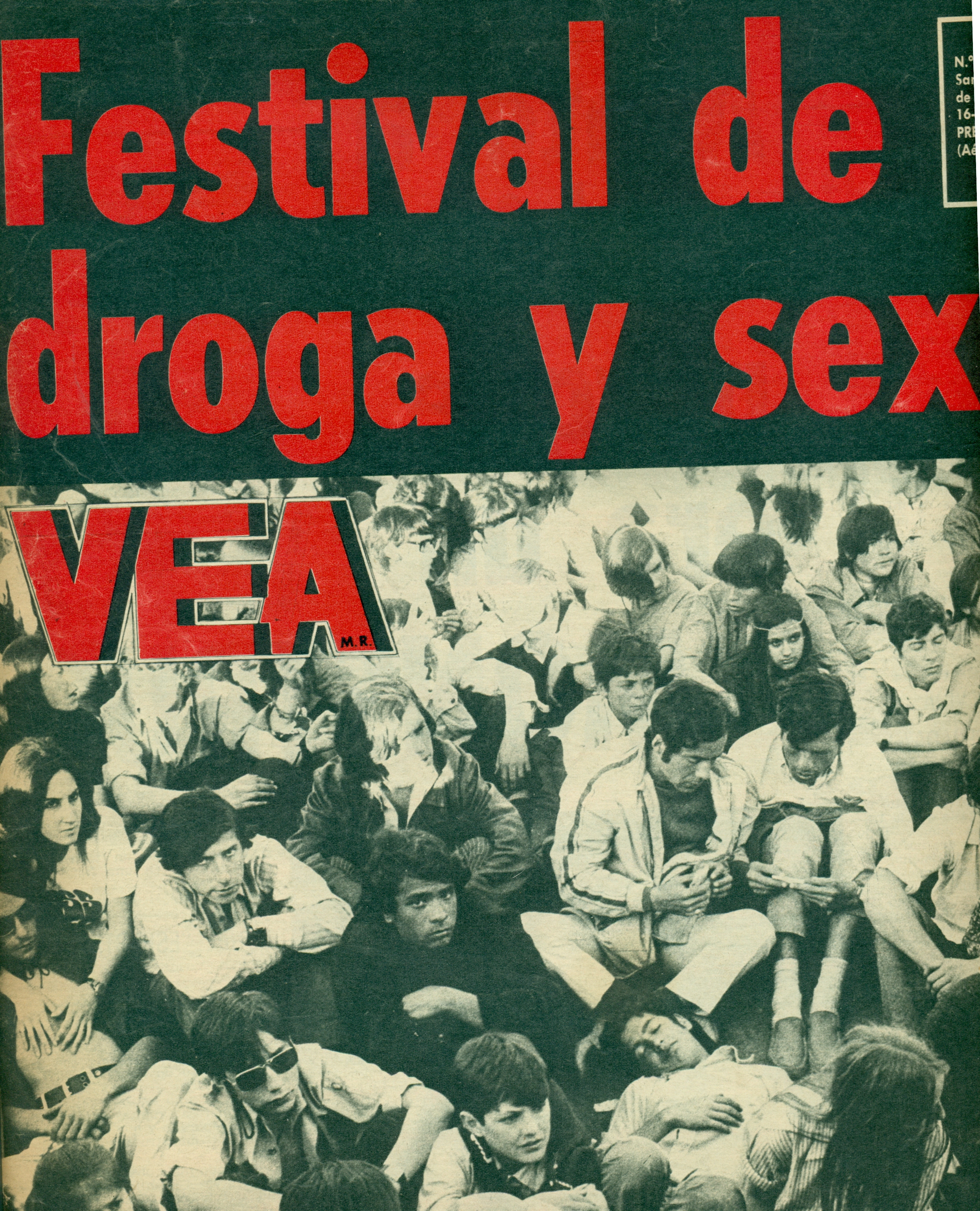 Festival Piedra Roja, en octubre de 1970.