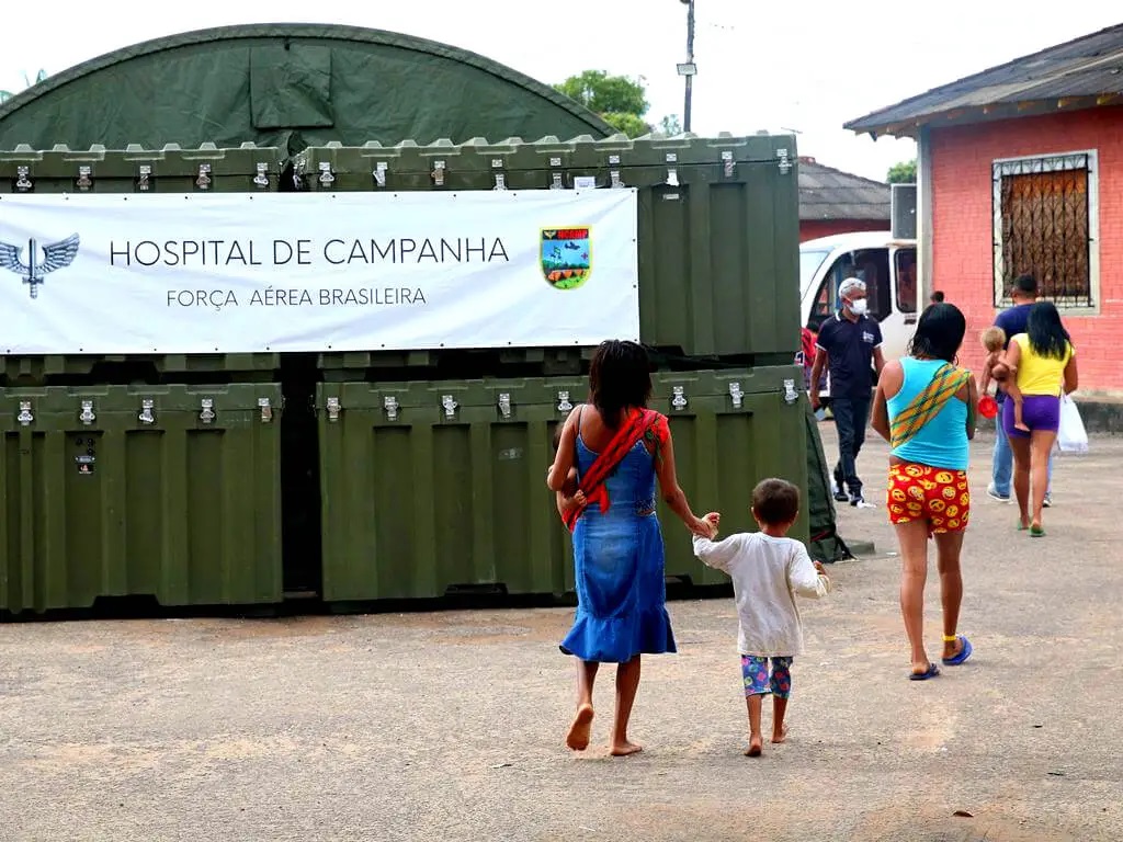 Hospital de Campaña Yanomami instalado en la Casa de Salud Indígena de Boa Vista (RR). Hospital de Campaña Yanomami instalado en la Casa de Salud Indígena de Boa Vista (RR).