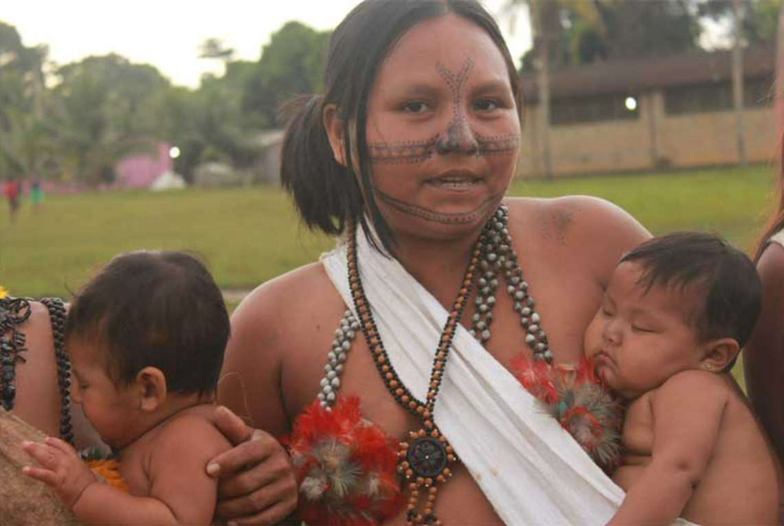 Maria Leusa, miembro del Movimiento Ipereg Ayu y guerrera munduruku. Foto: Rosamaria Loures.