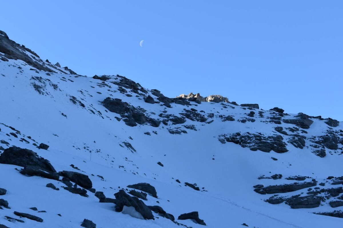 Superficie del glaciar Echaurren Norte.