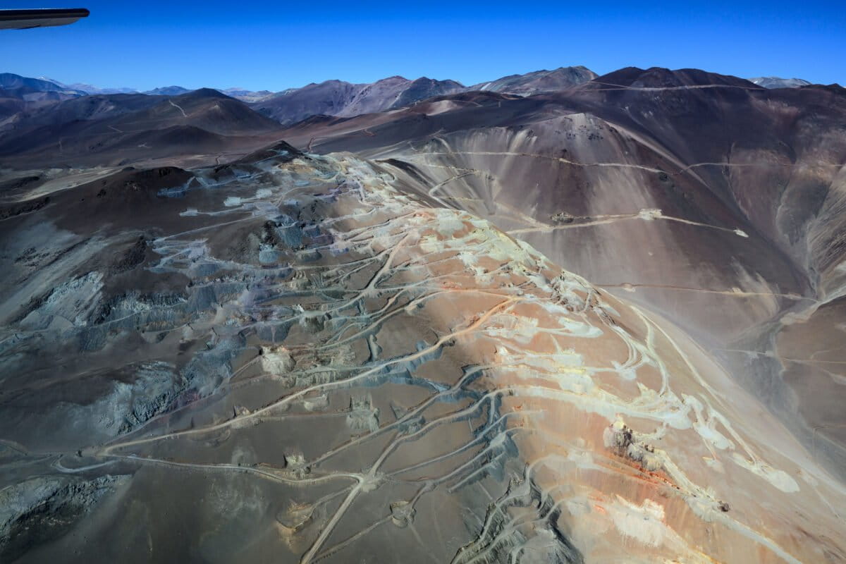 Otra toma aérea de proyectos mineros.