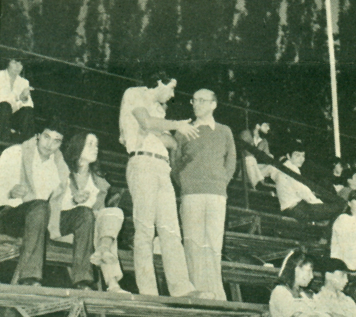 Guzmán en el Festival de Viña junto al alcalde Edmundo Crespo