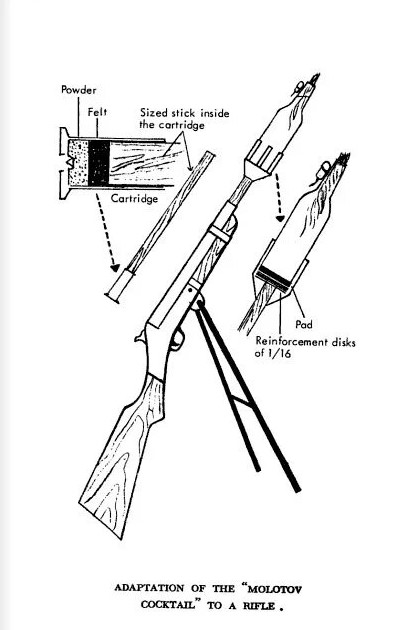 Ilustración del M-16 en la versión inglesa de La Guerra de Guerrillas
