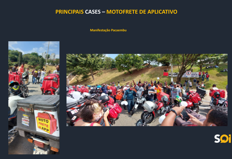 El documento de SQi presenta la presencia en la manifestación como uno de los principales "cases" de la campaña publicitaria El documento de SQi presenta la presencia en la manifestación como uno de los principales "cases" de la campaña publicitaria