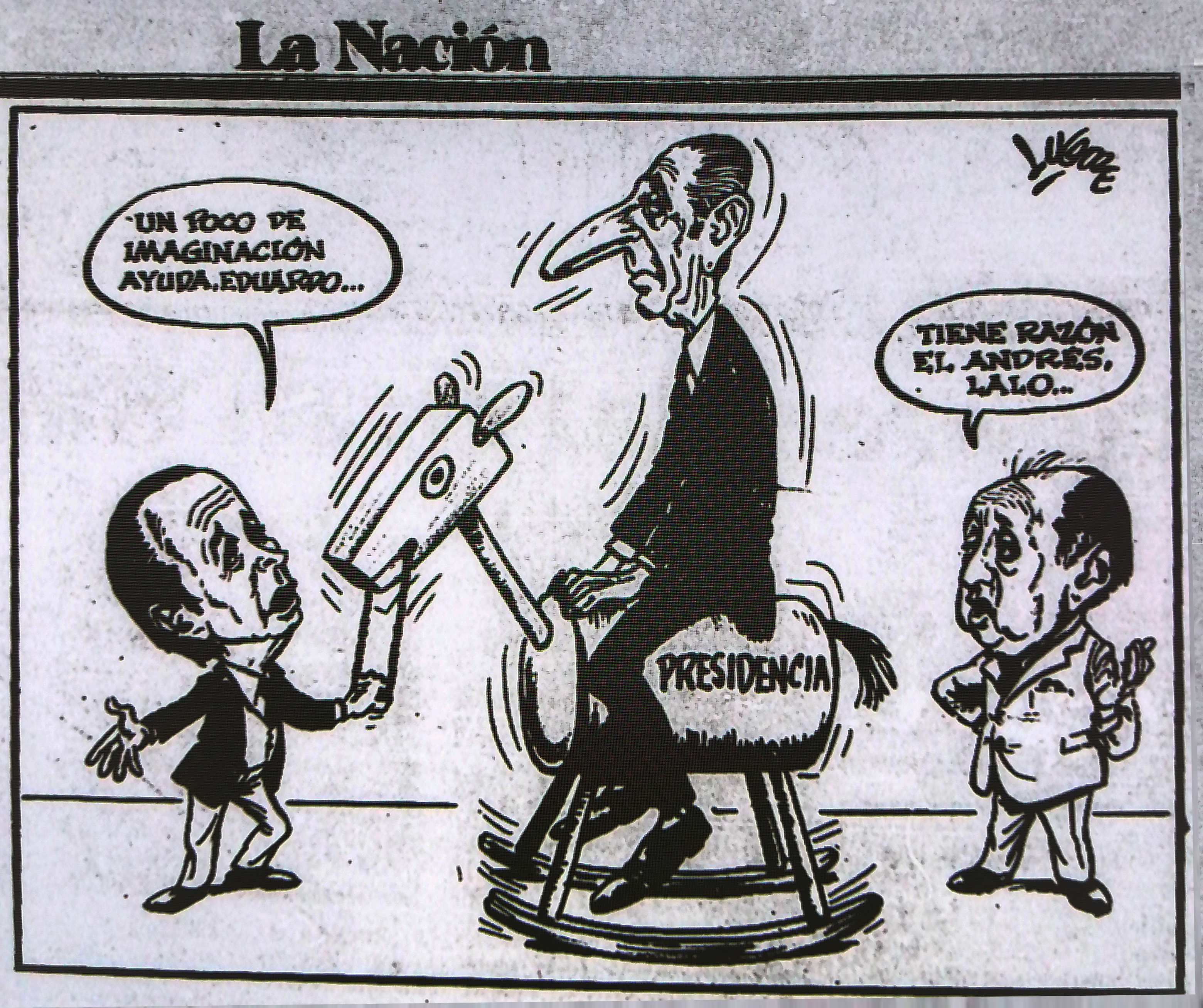 Caricatura de 'La Nación' sobre Frei y el 'Grupo de los 24' Caricatura de 'La Nación' sobre Frei y el 'Grupo de los 24'