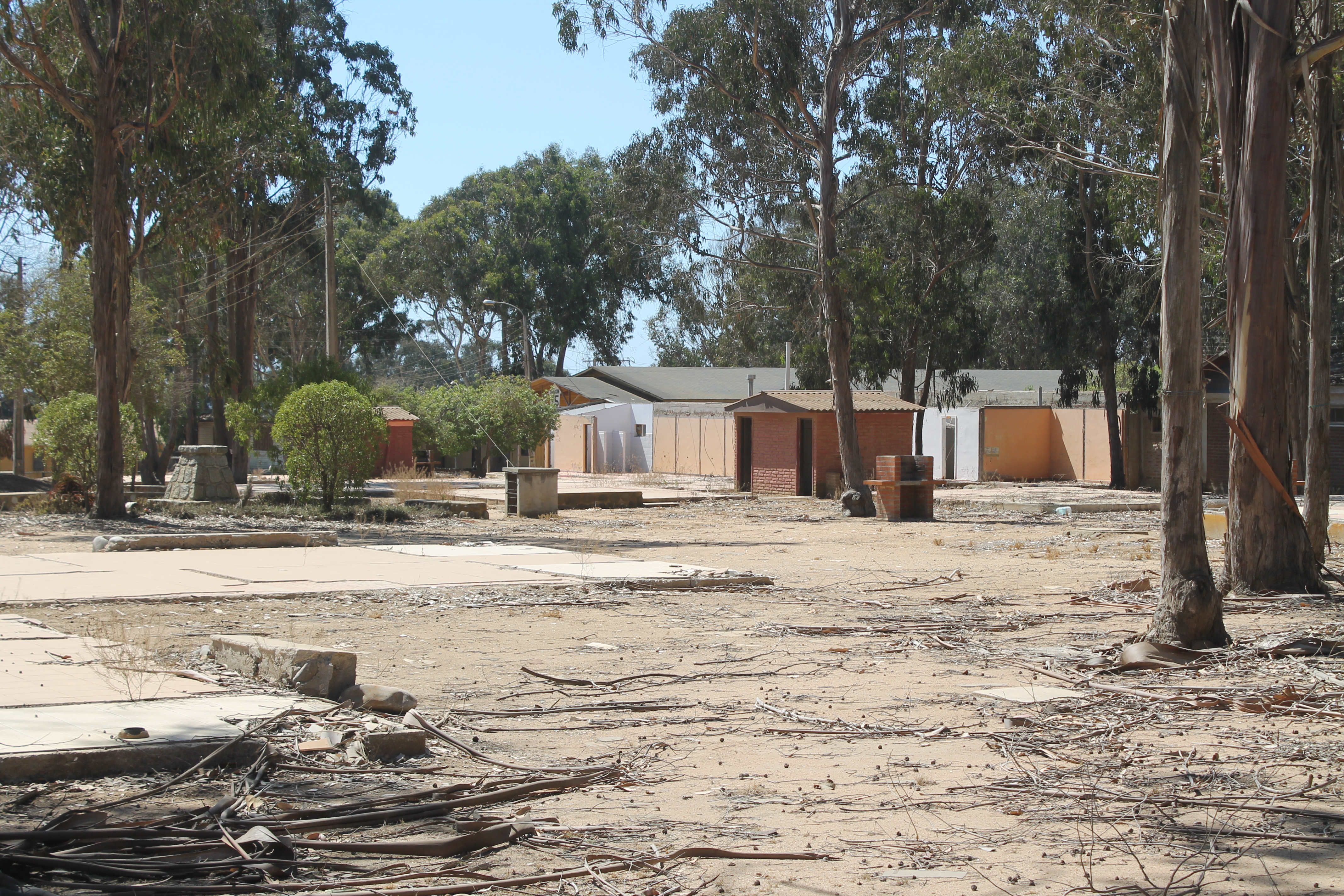 Sector de la Casa de Punta de Tralca donde se encontraban las cabañas 