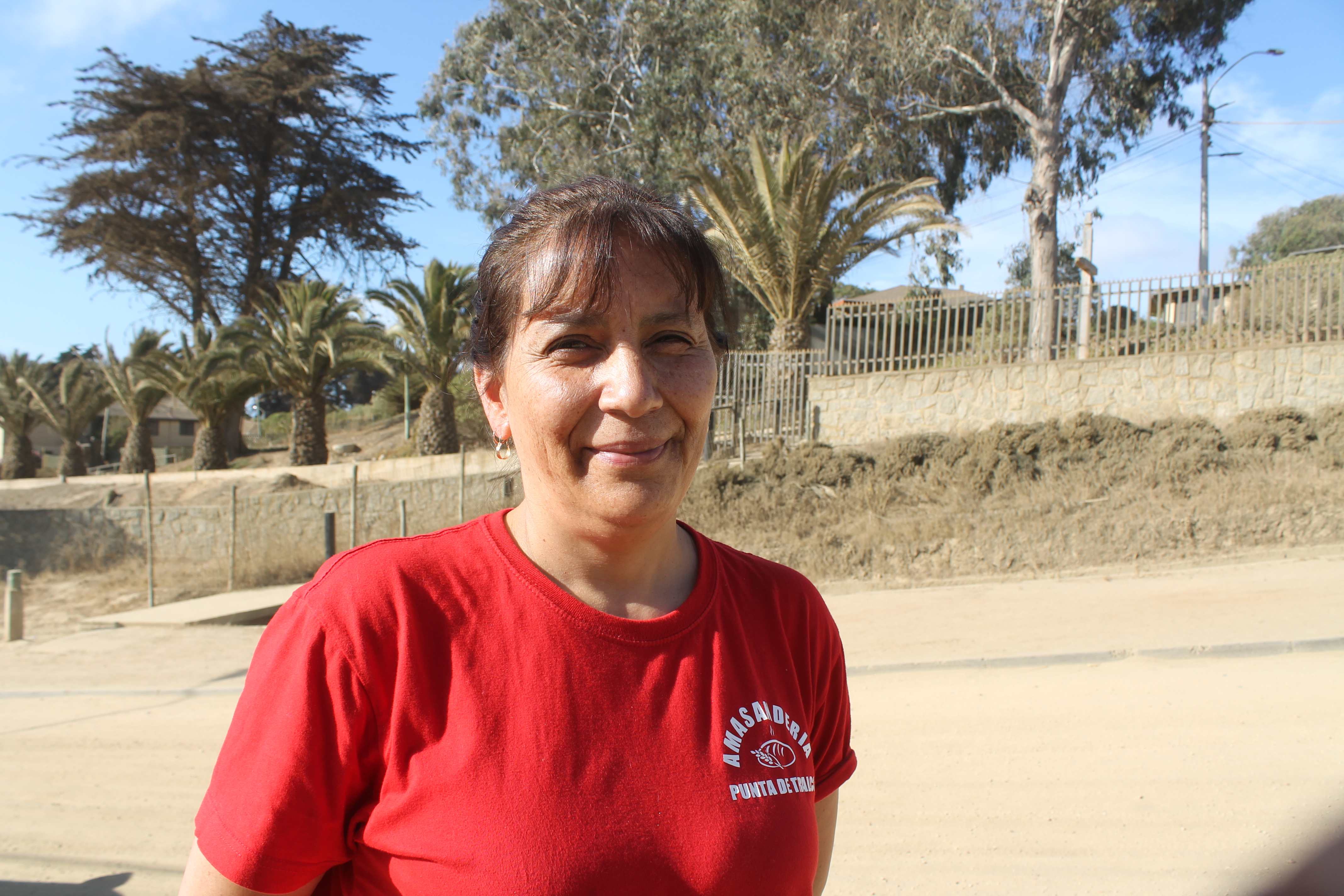 Ximena Aravena, vecina de la Casa de Ejercicios de Punta de Tralca 