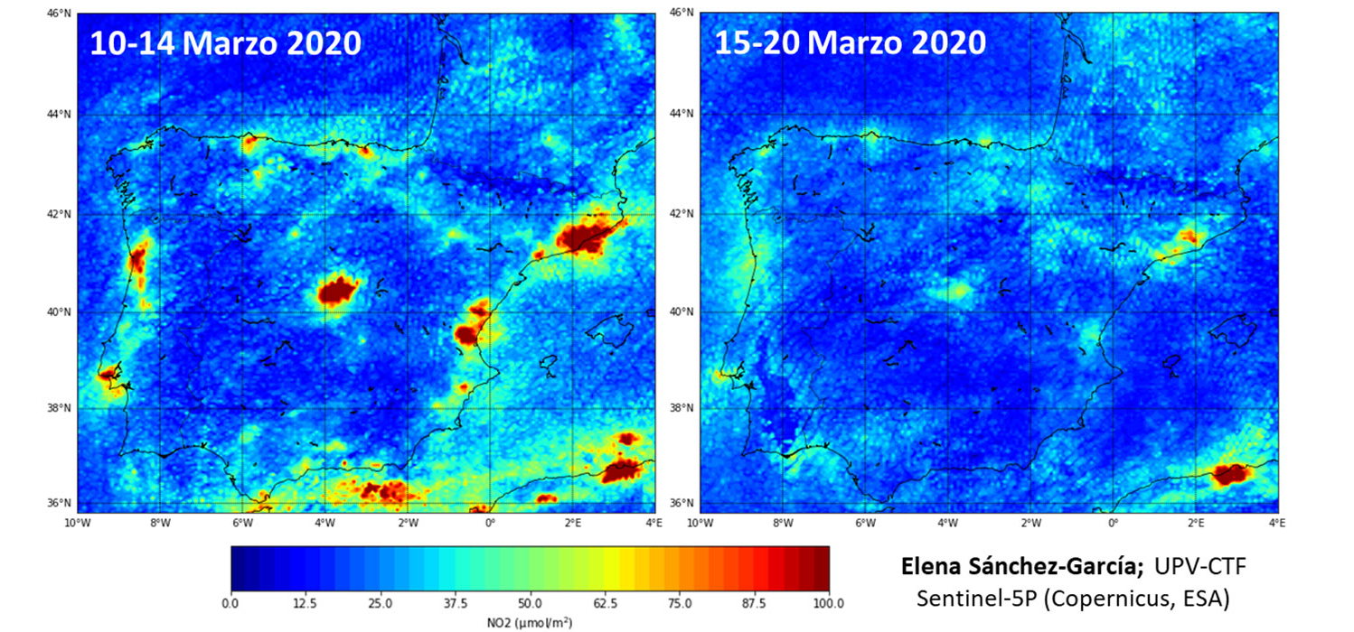 Así se ha reducido la contaminación del aire en España tras las medidas contra el COVID-19 Así se ha reducido la contaminación del aire en España tras las medidas contra el COVID-19
