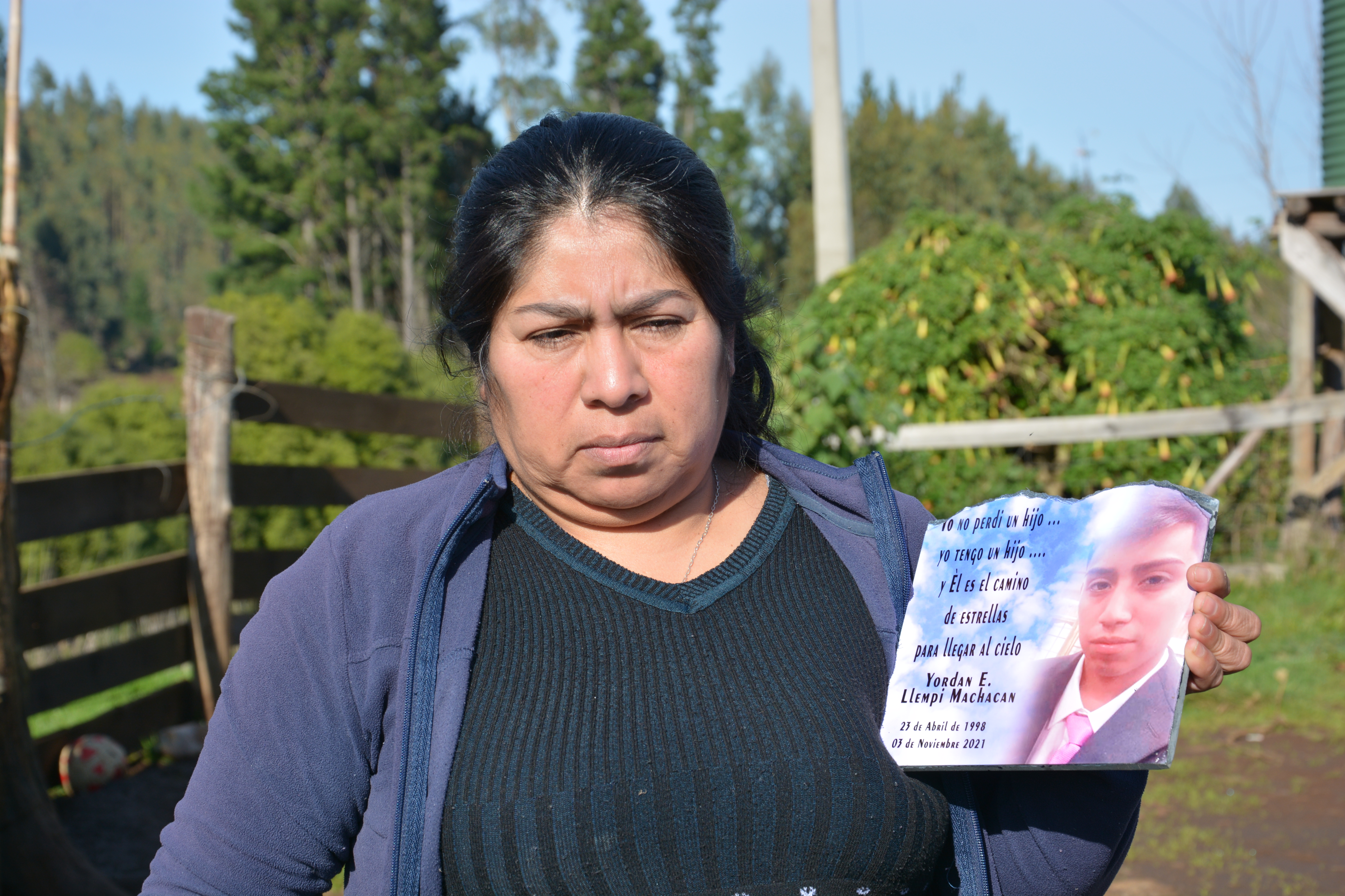 Rosa Machacan, madre de Yordan Llempi.