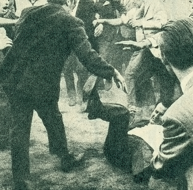 Matte en el suelo en la Fisa de 1969.