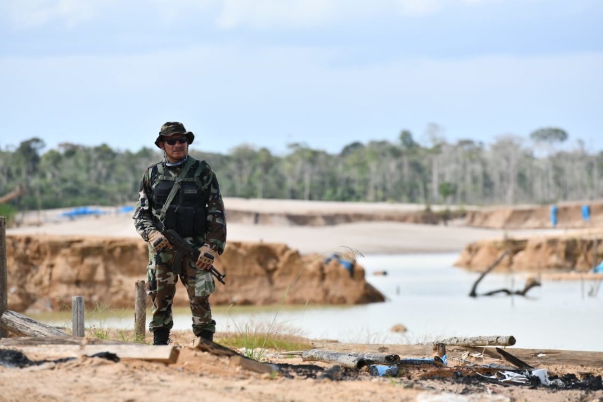 La Operación Mercurio 2019, que comenzó el 19 de febrero, busca erradicar toda actividad ilegal en La Pampa, ubicada en la zona de amortiguamiento del Tambopata. Foto: Ministerio del Interior. La Operación Mercurio 2019, que comenzó el 19 de febrero, busca erradicar toda actividad ilegal en La Pampa, ubicada en la zona de amortiguamiento del Tambopata. Foto: Ministerio del Interior.