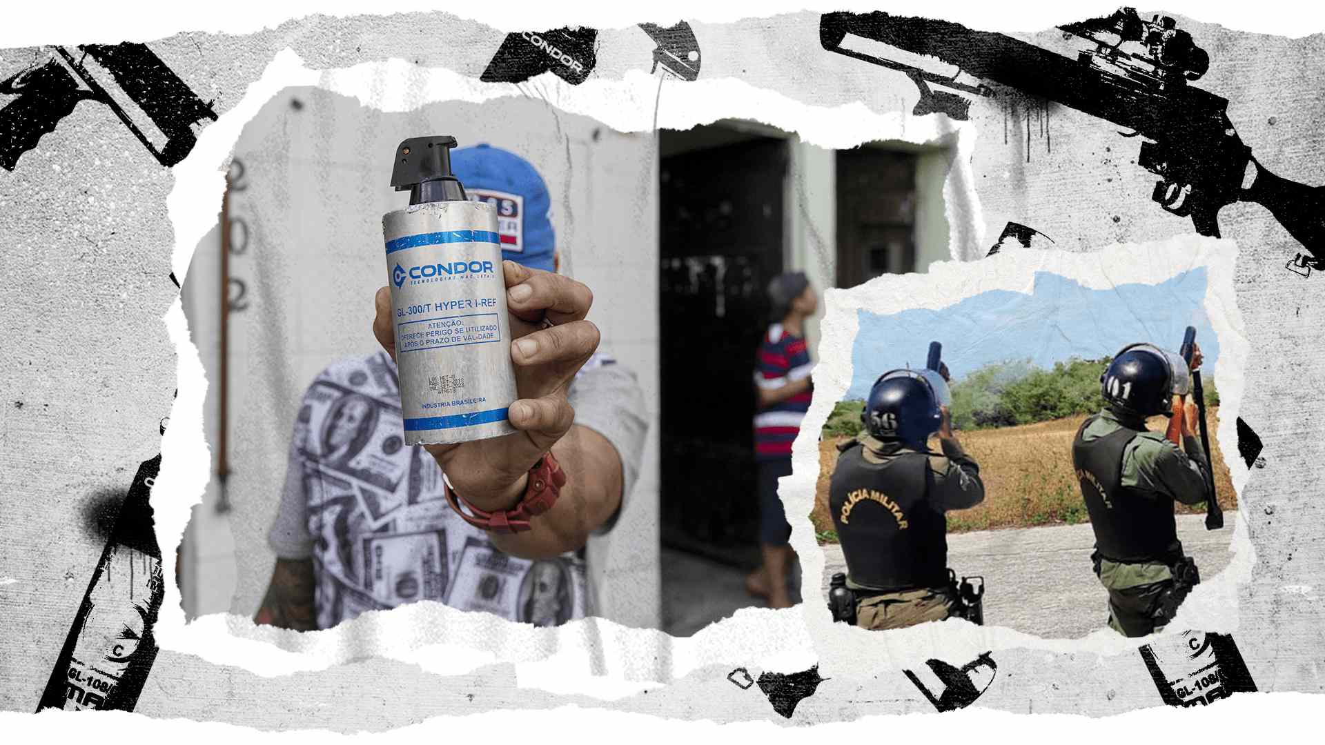 Vecinos de Paraisópolis, en São Paulo, muestran latas de una granada Cóndor utilizadas durante la acción policial que dejó varios muertos y heridos en una fiesta funk comunitaria | Foto: Adriano Vizoni-Folhapress Vecinos de Paraisópolis, en São Paulo, muestran latas de una granada Cóndor utilizadas durante la acción policial que dejó varios muertos y heridos en una fiesta funk comunitaria | Foto: Adriano Vizoni-Folhapress